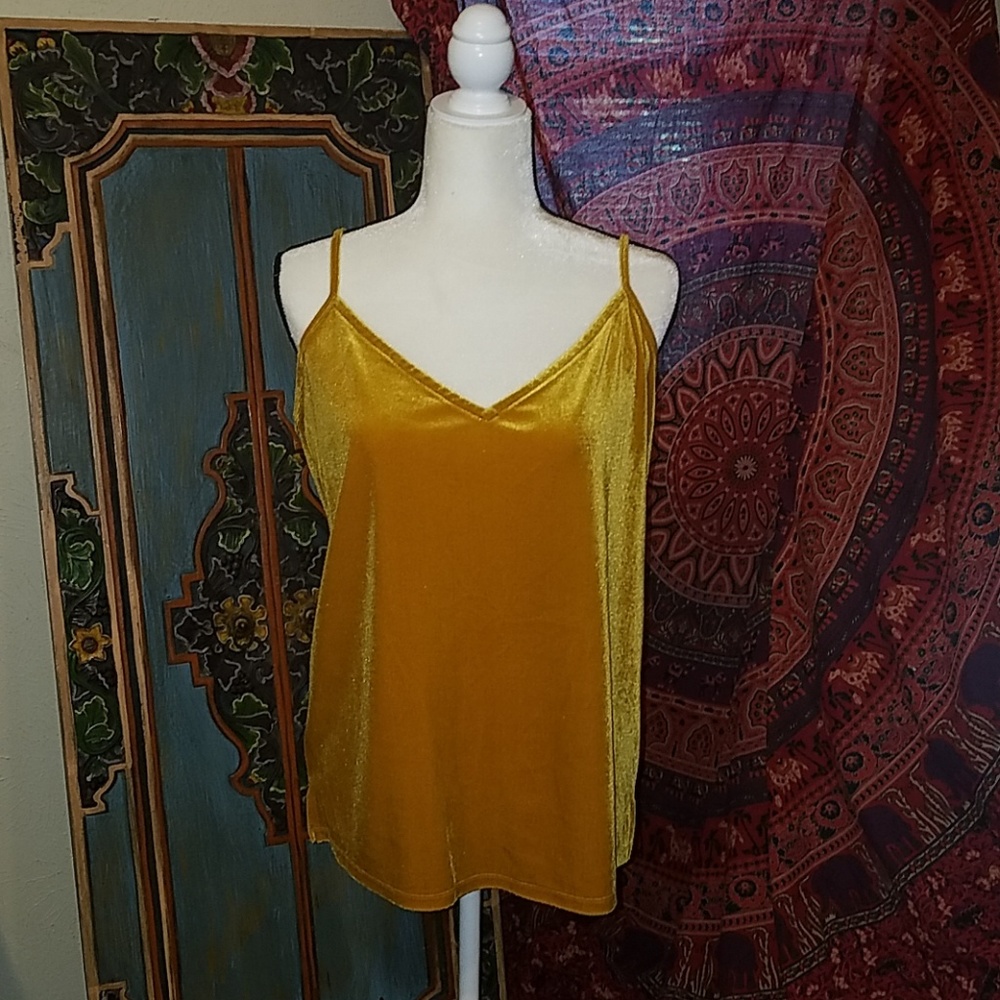 Golden Yellow Velvet Tank from Old Navy